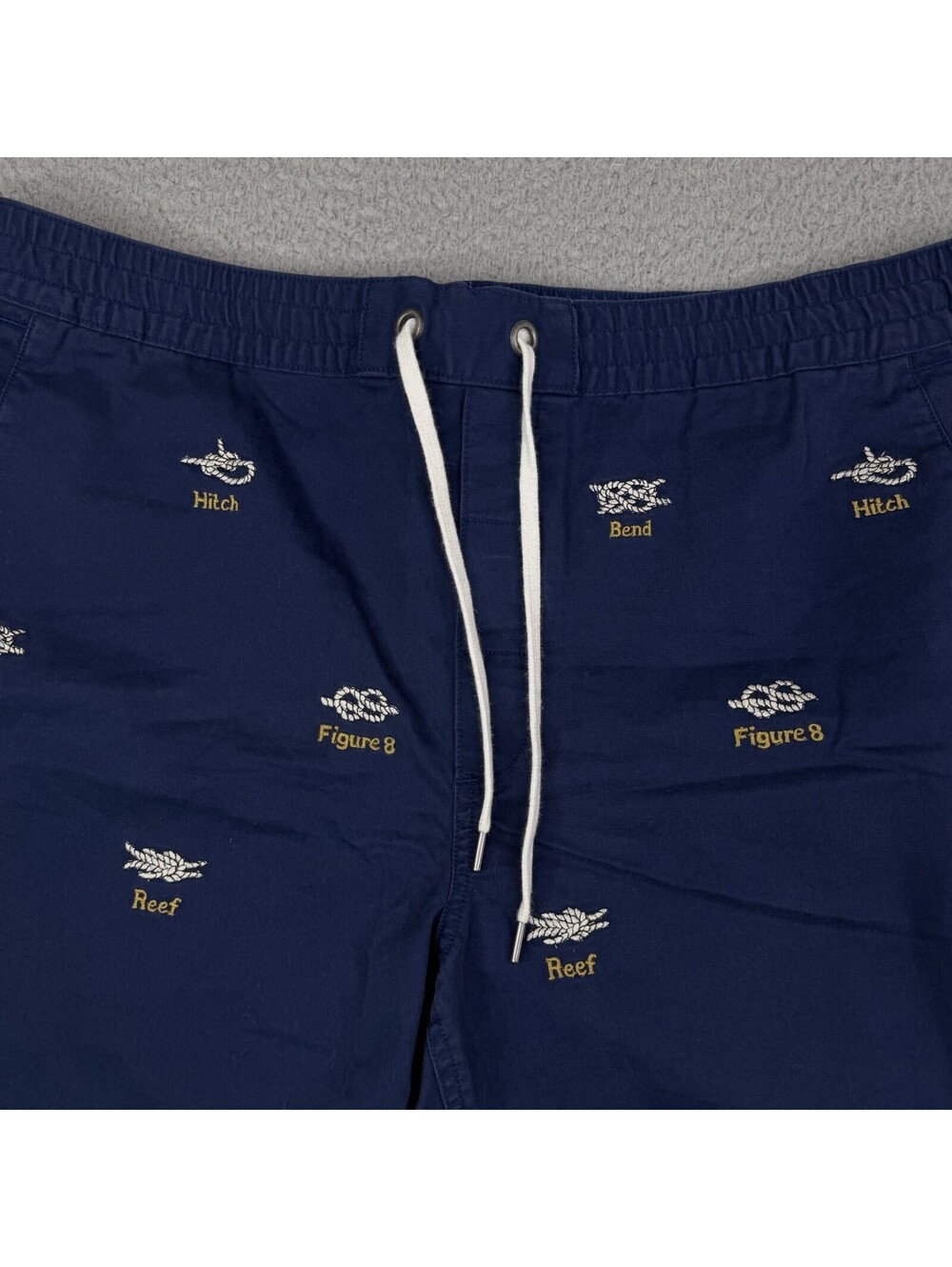 Polo Ralph Lauren Nautical Knots Shorts XL Blue Classic Fit Sailor Drawstring